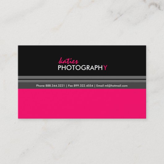 Stilvolle Visitenkarte (Vorderseite)