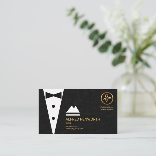 Stilvolle Visitenkarte (Stehend Vorderseite)