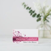 Stilvolle Visitenkarte (Allzweck) - "Barolo " (Stehend Vorderseite)