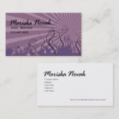 Stilvolle Visitenkarte (Allzweck) - "Horizont " (Vorne/Hinten)