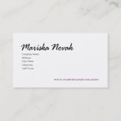 Stilvolle Visitenkarte (Allzweck) - "Horizont " (Rückseite)