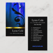 Stilvolle Visitenkarte (Allzweck) - "Lumina " (Vorne/Hinten)