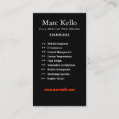 Stilvolle Visitenkarte (Allzweck) - "Lumina 2" (Rückseite)