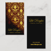 Stilvolle Visitenkarte (Allzweck) - "Roccoco " (Vorne/Hinten)