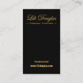 Stilvolle Visitenkarte (Allzweck) - "Roccoco " (Rückseite)