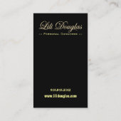 Stilvolle Visitenkarte (Allzweck) - "Roccoco " (Rückseite)