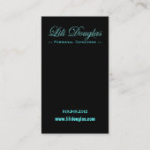 Stilvolle Visitenkarte (Allzweck) - "Roccoco " (Rückseite)