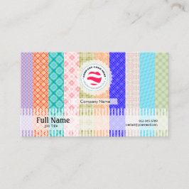 Stilvolle Visitenkarte mit QR - Decoupage