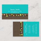 Stilvolle Visitenkarten für Kinderbetreuung Visitenkarte (Vorne/Hinten)