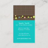 Stilvolle Visitenkarten für Kinderbetreuung Visitenkarte (Rückseite)