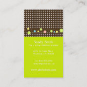 Stilvolle Visitenkarten für Kinderbetreuung Visitenkarte (Rückseite)