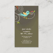 Stilvolle Visitenkarten für Kinderbetreuung Visitenkarte (Rückseite)