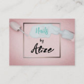 Stilvolle Visitenkarten-Nageltechniker, Schönheits Visitenkarte (Vorderseite)