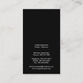 Stilvolle Visitenkarten Visitenkarte (Rückseite)