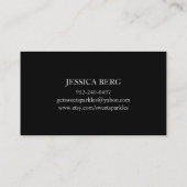 Stilvolle Visitenkarten Visitenkarte (Rückseite)