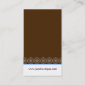 Stilvolle Visitenkarten Visitenkarte (Rückseite)