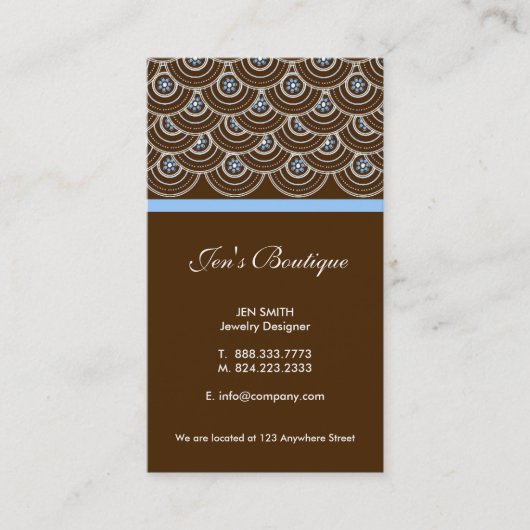 Stilvolle Visitenkarten Visitenkarte (Vorderseite)