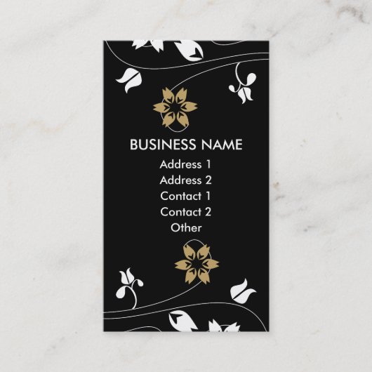 Stilvolle Visitenkarten Visitenkarte (Vorderseite)