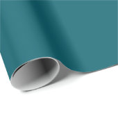 Stilvolle Vorlage Cool Blank Solid Color Dunkel Aq Geschenkpapier (Rolleneckpunkt)
