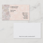 Stilvolle Vorlage für florale Border Business Card Visitenkarte (Vorne/Hinten)