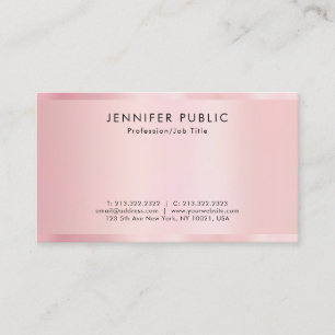 Stilvolle Vorlage Rose Gold Professionell Luxuriös Visitenkarte