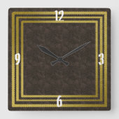 Stilvolle Wall-Uhr entwirft Time Piece auf Zazzle Quadratische Wanduhr (Vorderseite)