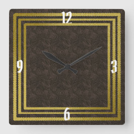 Stilvolle Wall-Uhr entwirft Time Piece auf Zazzle Quadratische Wanduhr