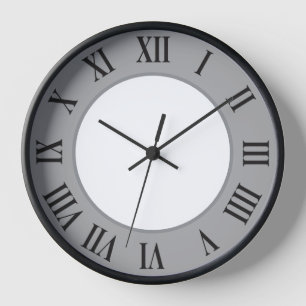 Stilvolle Wall-Uhr - Grau Uhr