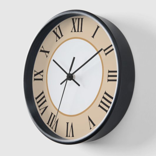 Stilvolle Wall-Uhr - Orange Uhr (Winkel)