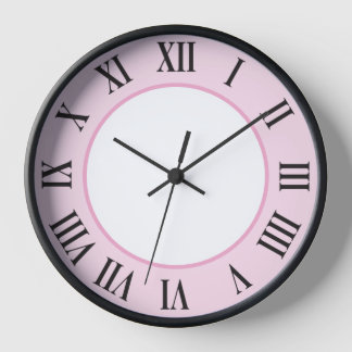Stilvolle Wall-Uhr - Rosa Uhr