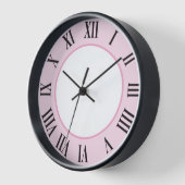 Stilvolle Wall-Uhr - Rosa Uhr (Winkel)