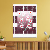 Stilvolle Wandkunst mit Akzenten aus Rot Leinwanddruck (Insitu (Wohnzimmer))