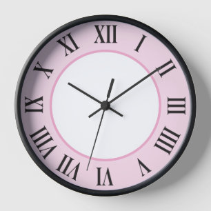 Stilvolle Wanduhr – Rosa