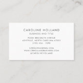 Stilvolle Wasserfarbe Lemon Frucht Beruflich Visitenkarte (Rückseite)