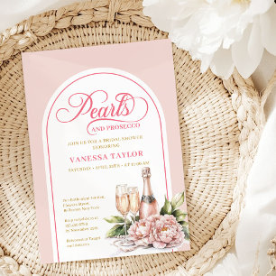Stilvolle Wasserfarbe Rosé und Gold Einladung zur