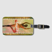 Stilvolle Watercolor Ballerina Gepäckanhänger (Vorderseite (Horizontal))