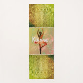 Stilvolle Watercolor Ballerina Yogamatte (Vorderseite)