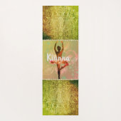 Stilvolle Watercolor Ballerina Yogamatte (Rückseite)