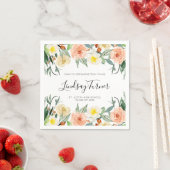 Stilvolle Watercolor Blume Abschluss Serviette (Beispiel)
