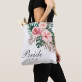 Stilvolle Watercolor Boho Tropical Bride Tote Bag Tasche (Von Nahem)