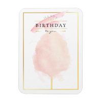 Stilvolle Watercolor Cotton Candy Birthday
