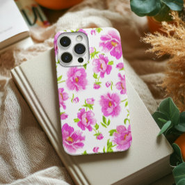 Stilvolle Watercolor Peonies Pink Floral Case-Mate iPhone 14 Plus Hülle
