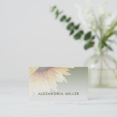 Stilvolle Watercolor Sonnenblumenkarte Visitenkarte (Stehend Vorderseite)