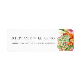 Stilvolle Watercolor Succulents Moderne Hochzeit