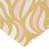 Stilvolle Wavy-Linien, beige Muster Tischdecke (Schrägansicht)