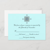 Stilvolle Wedding Response Card RSVP Karte (Vorne/Hinten)