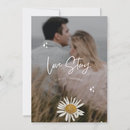 Stilvolle Weihnachten | Minimaler Fun Couple Foto  Einladung (Vorderseite)