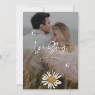 Stilvolle Weihnachten Minimaler Fun Couple Foto Einladung