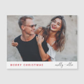 Stilvolle Weihnachten Modern Trendy Couple Magnet  (Vorderseite)