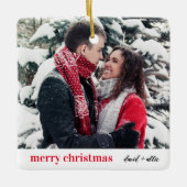 Stilvolle Weihnachten | Moderne Einrichtung Keramikornament (Vorderseite)